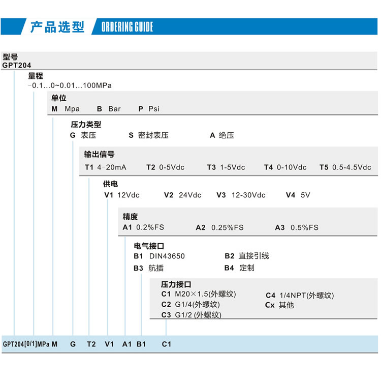 GPT204 數(shù)顯壓力變送器